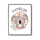 Affiche Lutécia Bébé d'amour Koala - Planetee