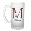 Chope de bière Maïwenn Lettre Fleur - Planetee