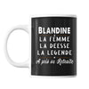 Mug prénom Blandine cadeau départ retraite - Planetee