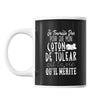 Mug Coton de Tulear Je travaille dur - Planetee