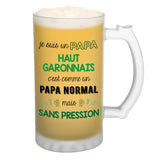 Chope de bière Papa Haut Garonnais Chauvin et Sans Pression - Planetee