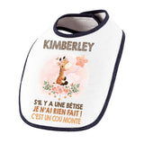 Bavoir Kimberley Cou Monté Girafe - Planetee