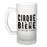 Chope de bière Cirque et bière - Planetee
