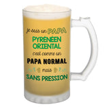 Chope de bière Papa Pyrénéen Oriental Chauvin et Sans Pression - Planetee