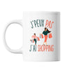 Mug Shopping j'peux pas Blanc - Planetee