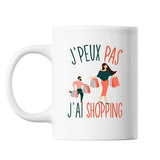 Mug Shopping j'peux pas Blanc - Planetee