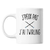 Mug Twirling j'peux pas Blanc - Planetee