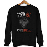 sweat J'peux pas J'suis Taureau noir - Planetee