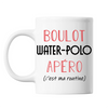 Mug Water-Polo C'est ma Routine Blanc - Planetee