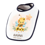 Bavoir Rayan bébé d'amour abeille - Planetee