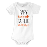 Body bébé Papy viens vite ta Fille m'épuise - Planetee