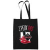 Sac Tote Bag Nail Art Je peux pas Noir - Planetee