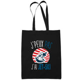 Sac Tote Bag Jet-Ski Je peux pas Noir - Planetee