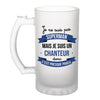 Chope de bière Je ne suis pas Superman, je suis Charcutier - Planetee