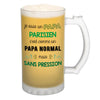 Chope de bière Papa Parisien Chauvin et Sans Pression - Planetee