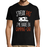 T-shirt homme J'peux pas j'me barre en camping car - Planetee