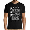 T-shirt Homme Papi Mon Héro - Planetee