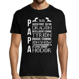 T-shirt Homme Papa Mon Héro - Planetee