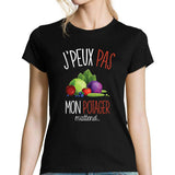 T-shirt femme J'peux pas mon potager m'attend - Planetee