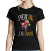 T-shirt femme J'peux pas j'ai chant - Planetee