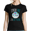 T-shirt femme J'peux pas j'ai cerf-volant - Planetee