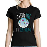 T-shirt femme J'peux pas j'ai cerf-volant - Planetee
