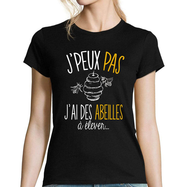 T-shirt femme J'peux pas j'ai des abeilles à élever Planetee true