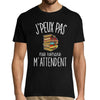 T-shirt homme J'peux pas mes romans m'attendent - Planetee