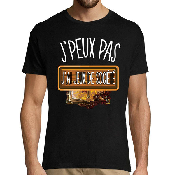 T-shirt homme J'peux pas j'ai jeux de société - Planetee