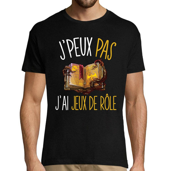 T-shirt homme J'peux pas j'ai jeux de rôle - Planetee