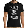 T-shirt homme J'peux pas cuisine - Planetee