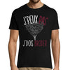 T-shirt homme J'peux pas j'dois broder - Planetee