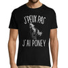 T-shirt Homme Je peux pas Poney - Planetee