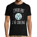 T-shirt Homme Je peux pas Curling - Planetee