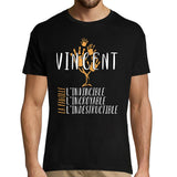 T-shirt homme Nom de Famille Vincent - Planetee