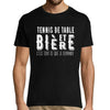 T-shirt homme Tennis de table et bière - Planetee