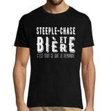 T-shirt homme Steeple-chase et bière - Planetee