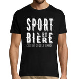 T-shirt homme Sport et bière - Planetee
