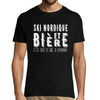 T-shirt homme Ski nordique et bière - Planetee