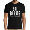 T-shirt homme Ski et bière - Planetee