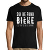 T-shirt homme Ski de fond et bière - Planetee
