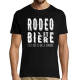 T-shirt homme Rodeo et bière - Planetee