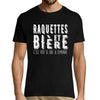 T-shirt homme Raquettes et bière - Planetee