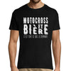 T-shirt homme Motocross et bière - Planetee