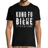 T-shirt homme Kung fu et bière - Planetee