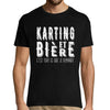 T-shirt homme Karting et bière - Planetee