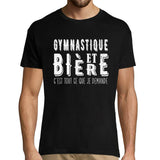 T-shirt homme Gymnastique et bière - Planetee