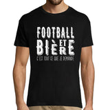 T-shirt homme Football et bière - Planetee
