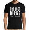 T-shirt homme Croquet et bière - Planetee