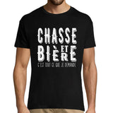 T-shirt homme Chasse et bière - Planetee